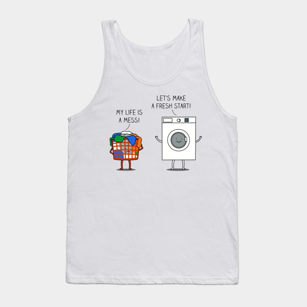 Laundry Tank Top by milkyprint